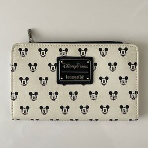 Loungefly Disney Parks Black and White Mickey Mouse Wallet